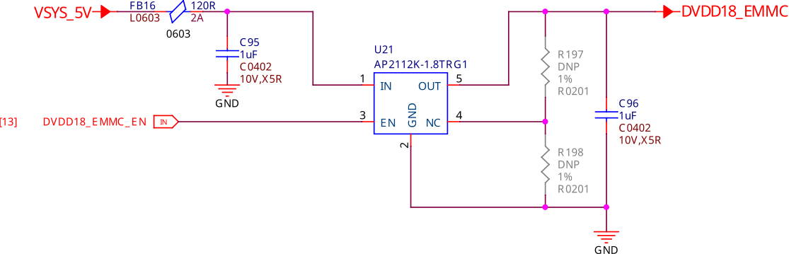 1.8V LDO regulator